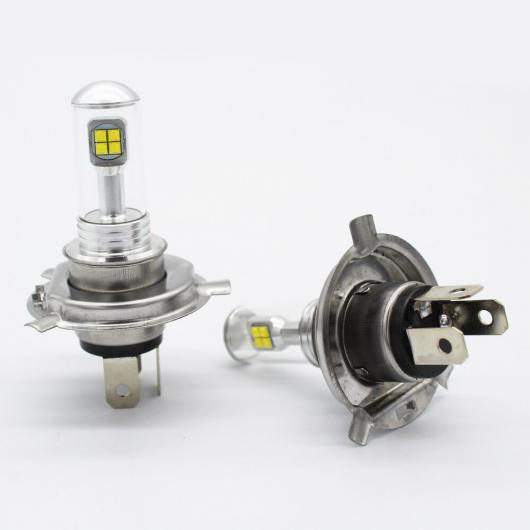 2ピース 8LED H4 6000K 80W DC12-24V 車両 フォグライト シグナル ライト ホワイト リード ライト オート ヘッドランプ LED ライト AL-MM-5759 AL_2