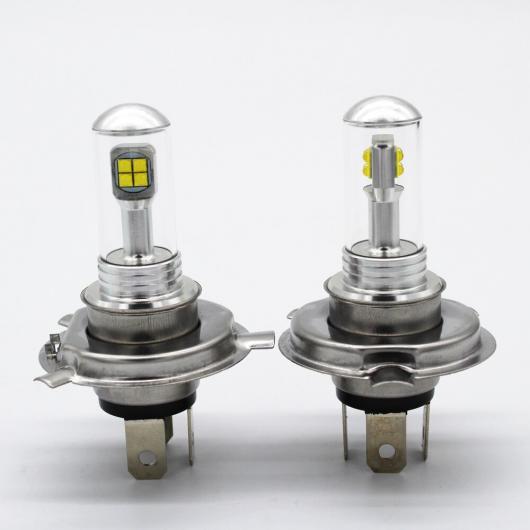 2ピース 8LED H4 6000K 80W DC12-24V 車両 フォグライト シグナル ライト ホワイト リード ライト オート ヘッドランプ LED ライト AL-MM-5759 AL_5