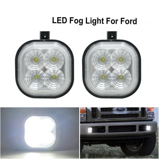 2ピース クリア レンズ LED フォグ ドライビング ライト 適用: 1999-2016 フォード/FORD F-250 F-350 F-450 2001-2004 フォード/FORD AL-MM-5768 AL