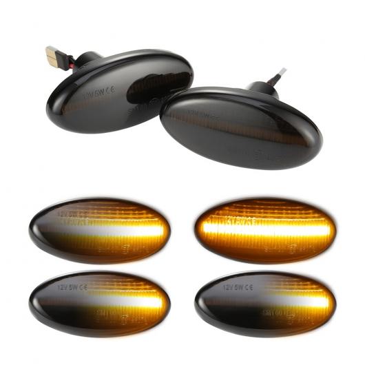 2ピース LED サイドマーカー ランプ ダイナミック アンバー ウインカー ノーマル スモークレンズ・ノーマル クリアレンズ AL-MM-5804 ALの画像