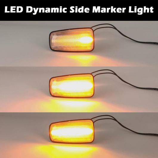 ダイナミック アンバー LED フロント サイドマーカー ライト 適用: プジョー/PEUGEOT 106 II 306 406 806 エキスパート スモーク・クリア AL-MM-5831 AL