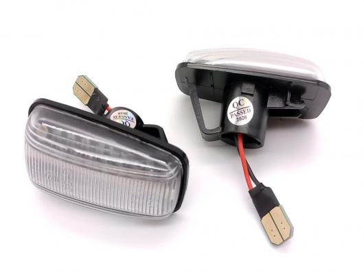 ダイナミック アンバー LED フロント サイドマーカー ライト 適用: プジョー/PEUGEOT 106 II 306 406 806 エキスパート スモーク・クリア AL-MM-5831 AL
