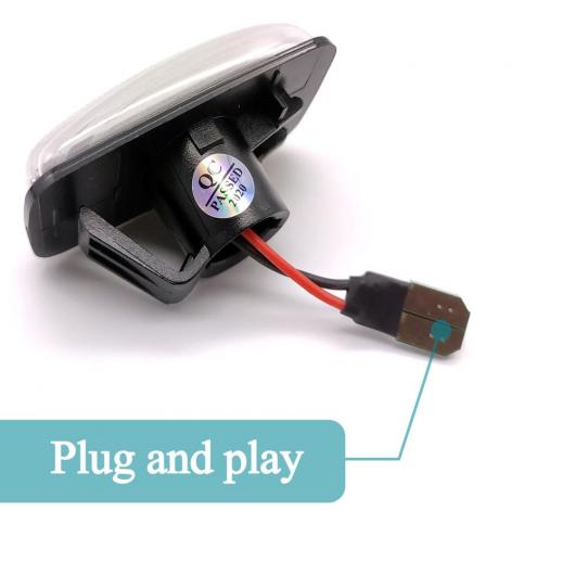 ダイナミック アンバー LED フロント サイドマーカー ライト 適用: プジョー/PEUGEOT 106 II 306 406 806 エキスパート スモーク・クリア AL-MM-5831 AL