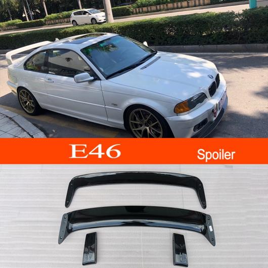 適用: BMW E46 3シリーズ 2ドア 4ドア 1998-2006 E46 ABS プラスチック スポーティー リア トランク ブーツ 4ピース 光沢ブラック AL-MM-8107 AL