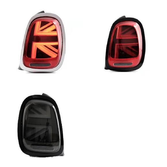 2ピース LED テールライト 適用: ミニ クーパー F55 F56 F57 2014-2020 BMW ミニ ブラック クローム〜ブラック ブラック AL-MM-8601 AL