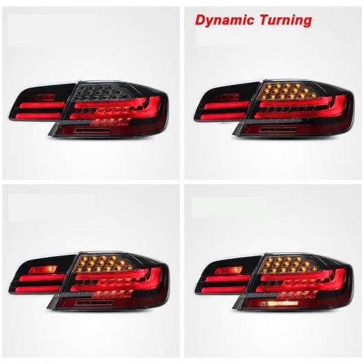 1セット LED リア バック スモーク ブラック ランプ 適用: BMW E92 E93 テールライト アセンブリ 2007-2009 4ピース AL-MM-8609 AL