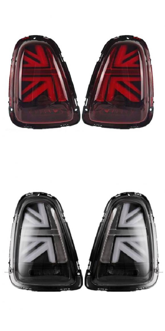 リア ライト DRL + ウインカー + ブレーキ + リバース LED ライト LED テール ライト 適用: BMW ミニ R55 R56 R57 テール ランプ レッド・クリア AL-MM-8611 AL