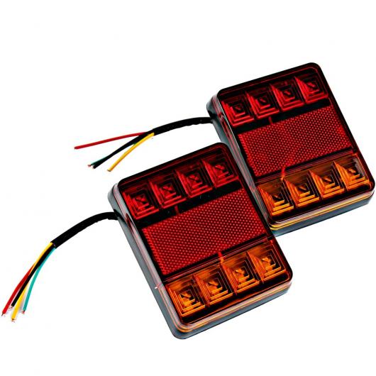 テールランプ DC 12V 雨合羽 ワーニング ともし火 2天下太平/仕掛ける 8 LED テールランプ 後押し 照明ランプ 後押し 部分品 当て嵌める: トレーラ 貨物自動車 猪牙 AL-MM-8627 AL その他ライト-自動車