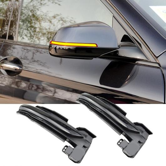 適用: フォード/FORD フォーカス MK4 2019-2020 2ピース LED バックミラー ミラー インジケーター フロー ターンシグナルライト サイド イエロー AL-MM-8651 AL_6
