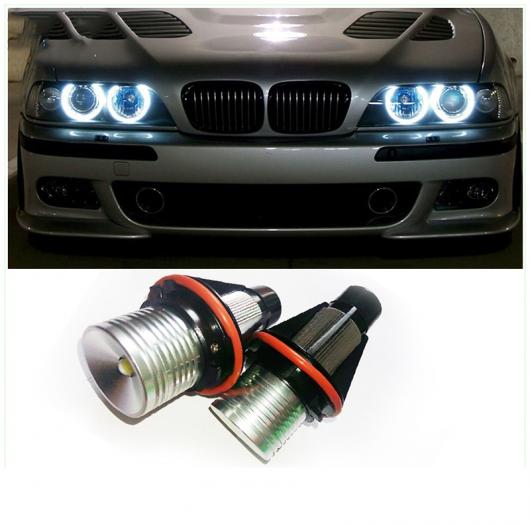 1セット 10W LED エンジェルアイ HALO マーカー リング ライト バルブ CAN-BUS 適用: BMW E39 E53 E60 E61 E63 E64 E65 E66 レッド〜イエロー AL-MM-8672 AL