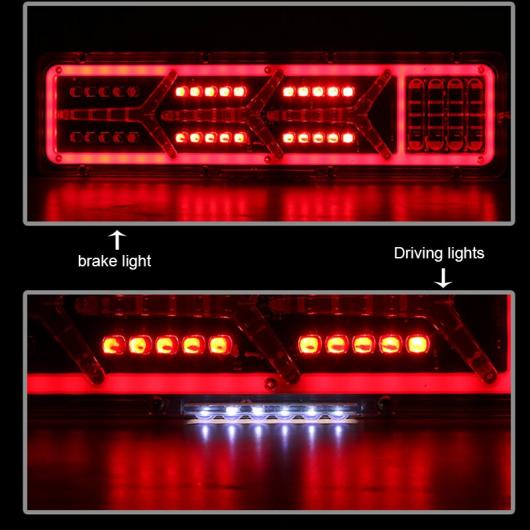 トラック リア テールライト LED トレーラー テールライト 防水 フロー