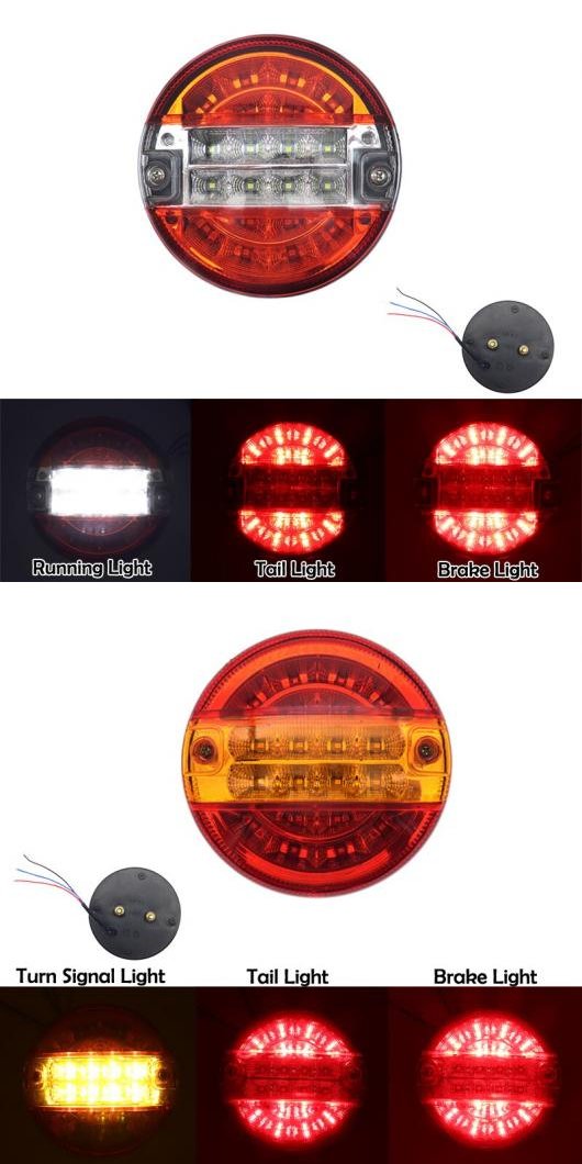 12V 24V 20LED テールライト リア ブレーキ ストップ ライト 1ピース レッド ホワイト 2・1ピース レッド イエロー 2 24V AL MM 8745 AL :504260300:オートパーツエージェンシー 4号店