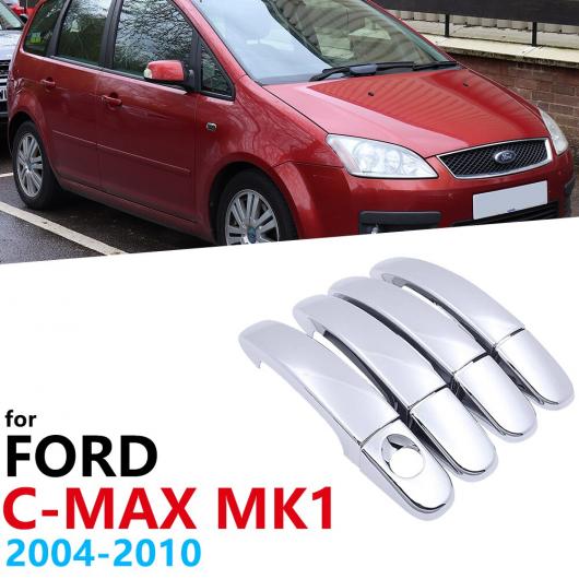 適用: フォード/FORD C-マックス C マックス MK1 2004〜2010 ABS クローム アウター ドア ハンドル カバー ステッカー カバー ドア 保護 2005 AL-NN-2541 AL
