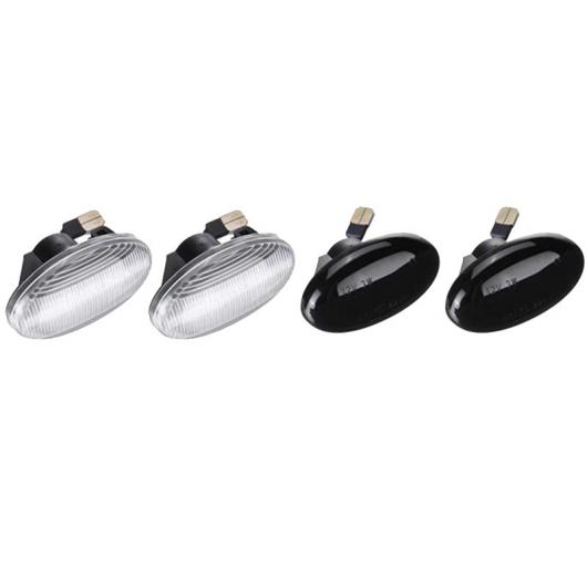 2ピース LED サイド マーカー ライト ウインカー ライト 適用: メルセデス・ベンツ スマート W450 W452 Aクラス W168 VITO ブラック・ホワイト AL-NN-6114 ALの画像