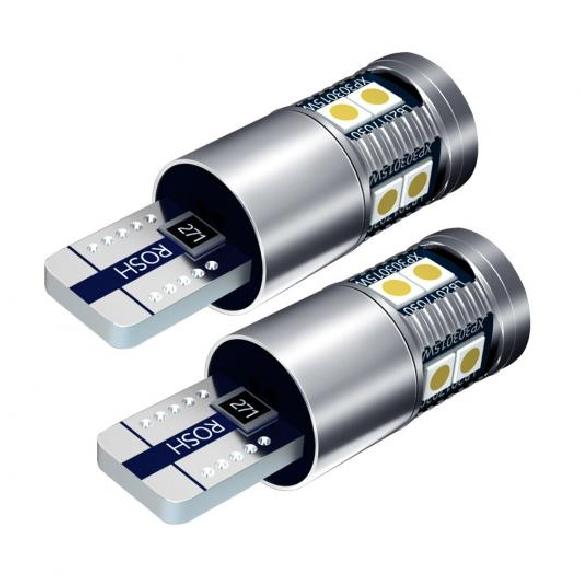 2ピース LED パーキング ライト バルブ W5W T10 CAN-BUS 適用: メルセデス・ベンツ W5W T10 2825 ホワイト〜ピンク AL-NN-8556 AL