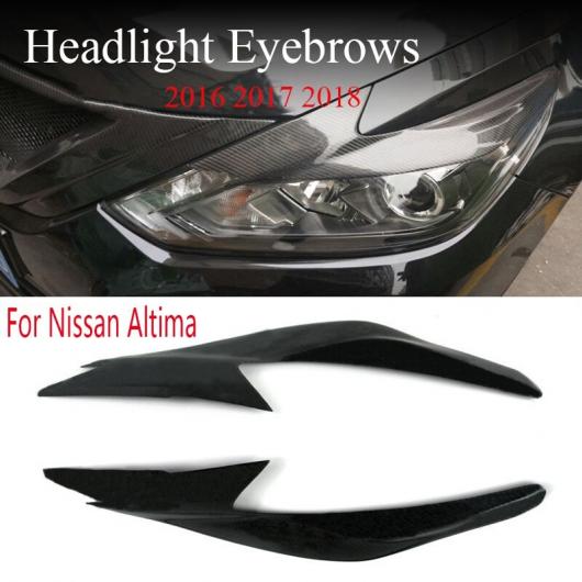 ヘッドライト カバー アイリッド ランプ アイブロー ステッカー 装飾 カバー トリム 適用: 日産 アルティマ 2016 2017 2018 AL-NN-9125 AL