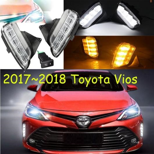 バンパー ヘッドライト ヴィオス デイタイム ライト 2017-2019 DRL LED ハロゲン フォグランプ トヨタ ヴィオス 2017-2019 AL-OO-0192 AL