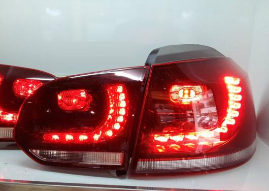 4ピース GOLF6 テール ライト 適用: 2010 2011 2012 2013 テールライト LED ランプ モデル1スタイル VW ゴルフ6 2010-2013 AL-OO-0462 ALの画像