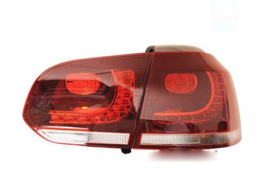 4ピース GOLF6 テール ライト 適用: 2010 2011 2012 2013 テールライト LED ランプ モデル1スタイル VW ゴルフ6 2010-2013 AL-OO-0462 ALの画像