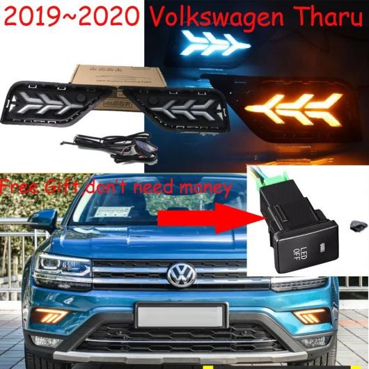 1セット バンパー ランプ 適用: DRL モデル2 ホワイト イエロー・モデル1 ホワイト イエロー VW タル 2019-2020 AL-OO-0627 ALの画像