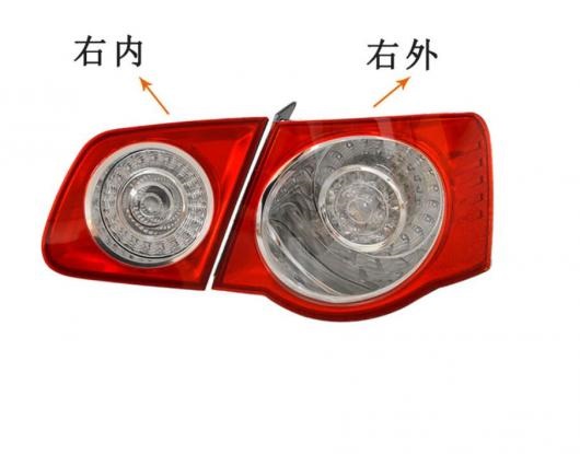 1ピース テール ライト 適用: 1ピース 左 アウトサイド・1ピース 右 アウトサイド VW ジェッタ 2006-2011 1ピース AL-OO-0642 AL_4
