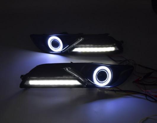 バンパー デイランプ 適用: 日産 シルフ ホワイト イエローブルー 日産 シルフ セントラ 2012-2015 ハロゲン フォグ AL-OO-0659 AL_3