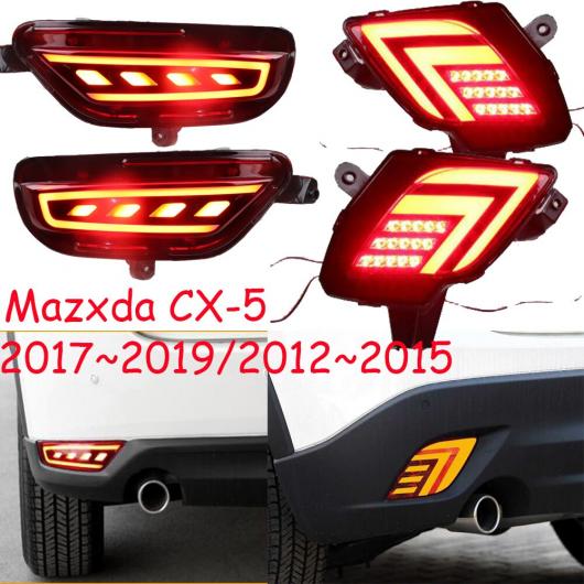 1セット バンパー テールライト 適用: マツダ CX-5 リア ライト BREAKING フォグ 2012-2015 マツダ CX-5 2機能 AL-OO-0727 ALの画像