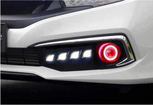 バンパー ヘッドライト ホンダ-シビック デイタイム ライト 2019-2020 DRL LED LED DRLのみ ホンダ シビック 2016-2018 AL-OO-0791 ALの画像