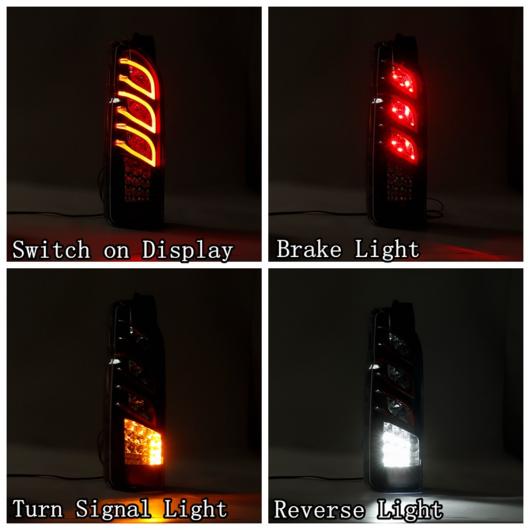 LED テールライト 適用: トヨタ ハイエース 2005 2006 2007 2008 2009 2010 2011 2012 2013 2014 2015 2016 2017 A1〜A3 AL-OO-0948 ALの画像