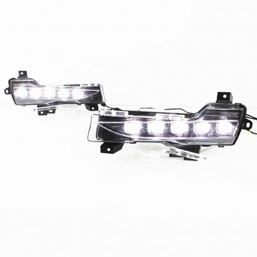 適用: テスラ/TESLA モデル 3 モデル Y 2017-2021 LED フロント バンパー フォグライト デイ デイタイム ランニング ランプ ウインカー AL-OO-1065 ALの画像