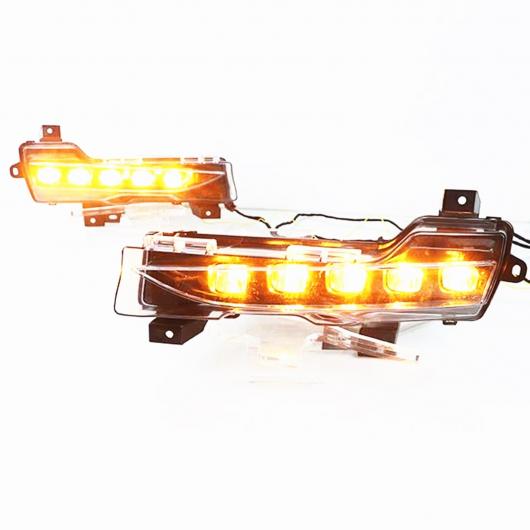 適用: テスラ/TESLA モデル 3 モデル Y 2017-2021 LED フロント バンパー フォグライト デイ デイタイム ランニング ランプ ウインカー AL-OO-1065 ALの画像