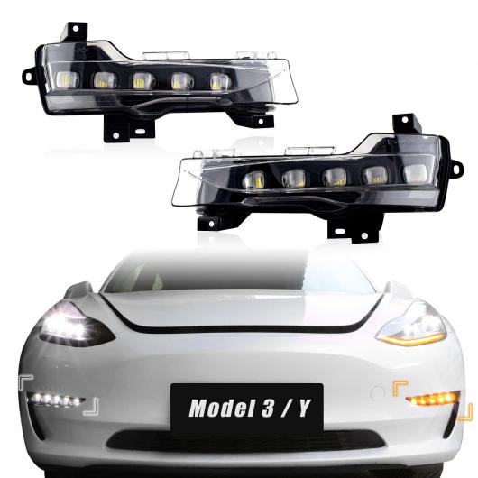 フロント フォグライト 適用: テスラ/TESLA モデル 3 LED フォグランプ アセンブリ M3-PR10L AL-OO-1084 ALの画像