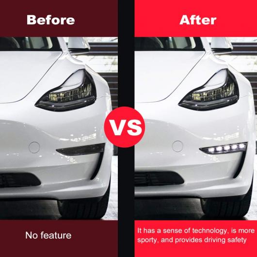 フロント フォグライト 適用: テスラ/TESLA モデル 3 LED フォグランプ アセンブリ M3-PR10L AL-OO-1084 ALの画像