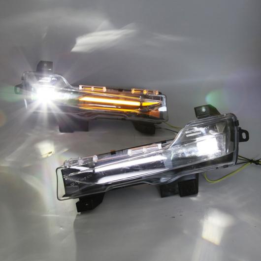 1ペア LED DRL フォグライト フォグライト 適用: テスラ/TESLA モデル 3 2017 2018 2019 2020 2021 デイタイム ランニング イエロー×ホワイト AL-OO-1151 AL_4