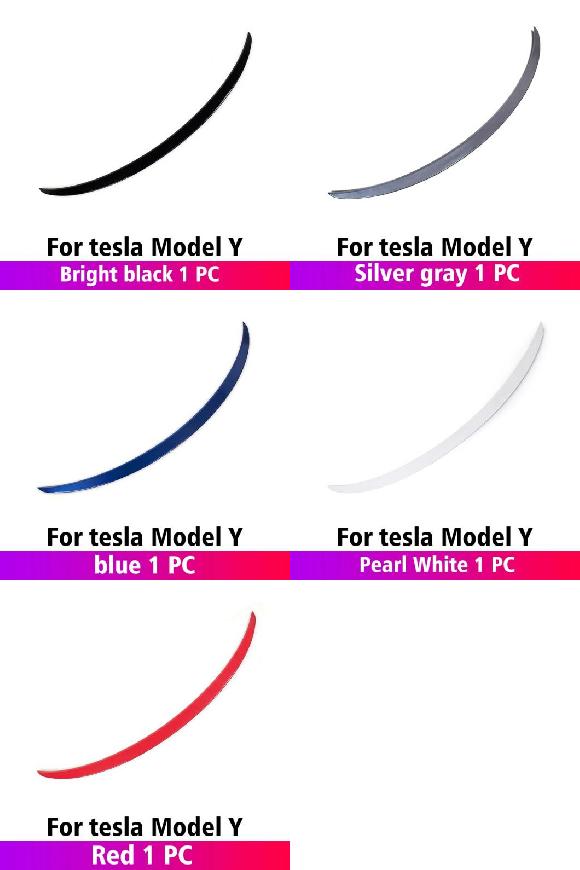 適用: テスラ/TESLA 2021 モデル 3 モデル Y スタイル テール ウイング リア モデルY ブライトブラック〜モデルY レッド AL-OO-1484 AL