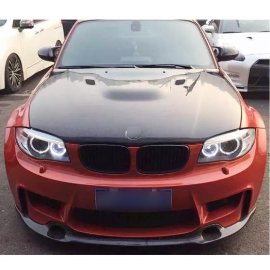 リアル カーボンファイバー エンジン フード ボンネット 適用: BMW 1