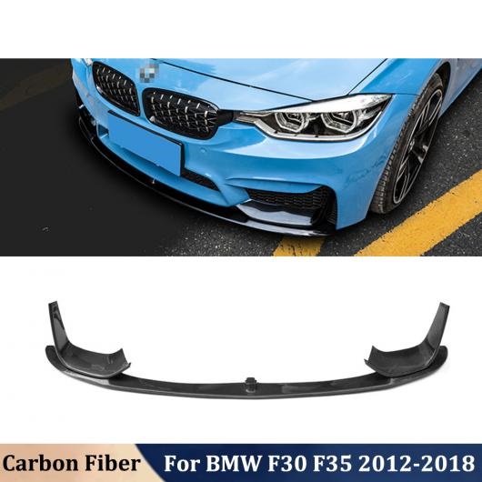 リアル カーボンファイバー フロント リップ プロテクター バンパー リップ シャベル ヘッド 適用: BMW 3シリーズ F30 F35 2012 2018 AL OO 2744 AL :504720410:オートパーツエージェンシー 4号店