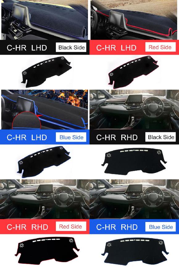 適用: トヨタ CHR C HR C-HR 2016 2017 2018 2019 2020 左ハンドル用 ブラック サイド〜右ハンドル用 ブルー サイド AL-OO-6652 AL