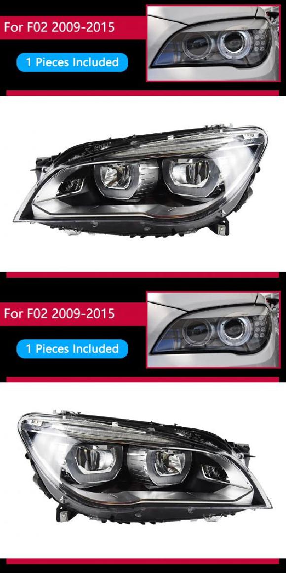 ヘッド ランプ 適用: F02 LED ヘッドライト 2009 2014 ヘッドライト 740i 730I 735i DRL 左側 1 ピース・右側 1 ピース AL OO 7786 AL :504942710:オートパーツエージェンシー 4号店