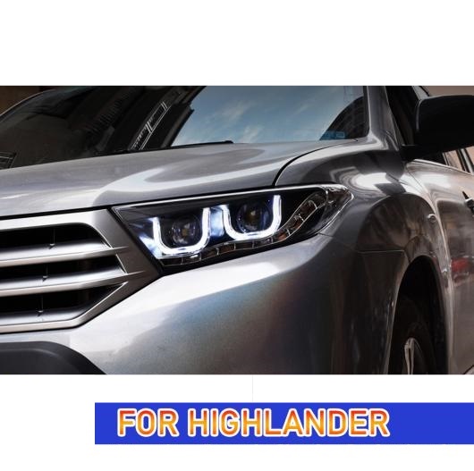ヘッド ランプ 適用: トヨタ ハイランダー LED ヘッドライト 2012-2014 ヘッドライト DRL ウインカー キセノン・LED キット AL-OO-7796 AL_5