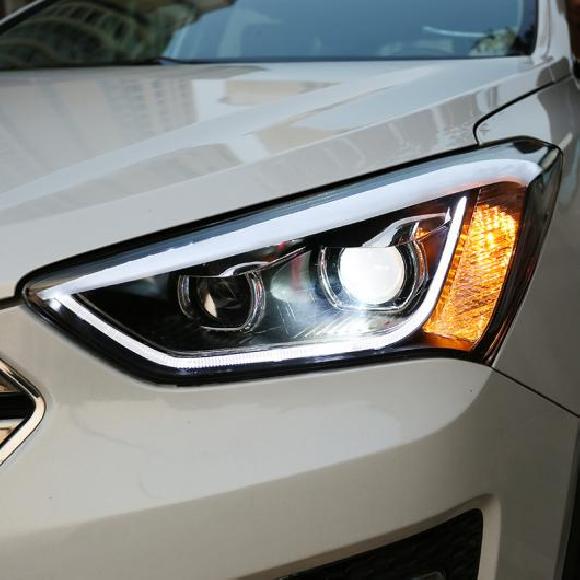 上端 照明ランプ 当てはめる: IX45 LED 前照灯 2013-2016 前照灯 サンタフェ DRL キセノン 一揃いの道具・LED 一揃いの道具 印字機A AL-OO-7857 AL