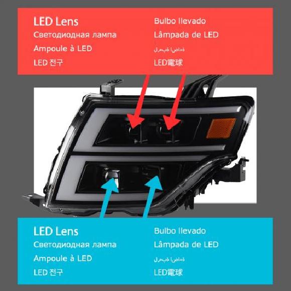 ヘッド ランプ 適用: パジェロ V97 LED ヘッドライト 2006-20220