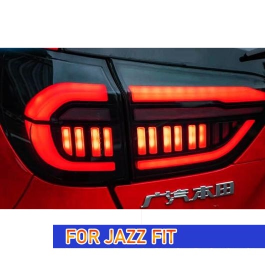 テール ランプ 適用: ホンダ ジャズ フィット GR9 LED テールライト 2019-2021 GR9 リア フォグ ブレーキ ウインカー ブラック・レッド AL-OO-7898 AL_7