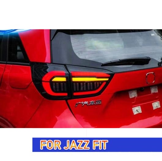 テール ランプ 適用: ホンダ ジャズ フィット GR9 LED テールライト 2019-2021 GR9 リア フォグ ブレーキ ウインカー ブラック・レッド AL-OO-7898 AL_4