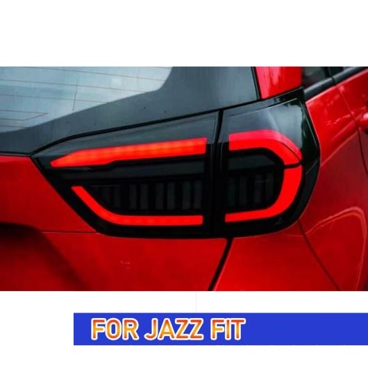 テール ランプ 適用: ホンダ ジャズ フィット GR9 LED テールライト 2019-2021 GR9 リア フォグ ブレーキ ウインカー ブラック・レッド AL-OO-7898 AL_5