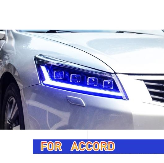 ヘッド ランプ 適用: ホンダ アコード LED ヘッドライト 2008-2013 ヘッドライト アコード DRL ウインカー ハイ ビーム オール LED AL-OO-8051 AL