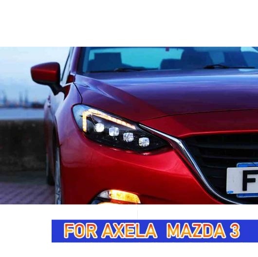ヘッド ランプ 適用: MAZDA3 アクセラ LED ヘッドライト 2014-2016 ヘッドライト MAZDA3 DRL ウインカー ハイ ビーム オール LED AL-OO-8141 AL