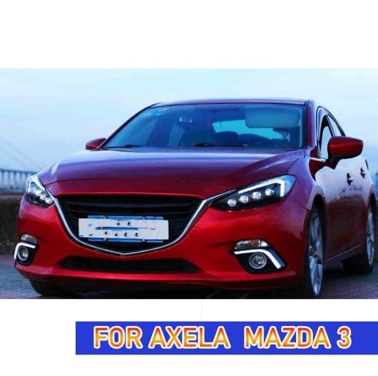 ヘッド ランプ 適用: MAZDA3 アクセラ LED ヘッドライト 2014-2016 ヘッドライト MAZDA3 DRL ウインカー ハイ ビーム オール LED AL-OO-8141 AL_2
