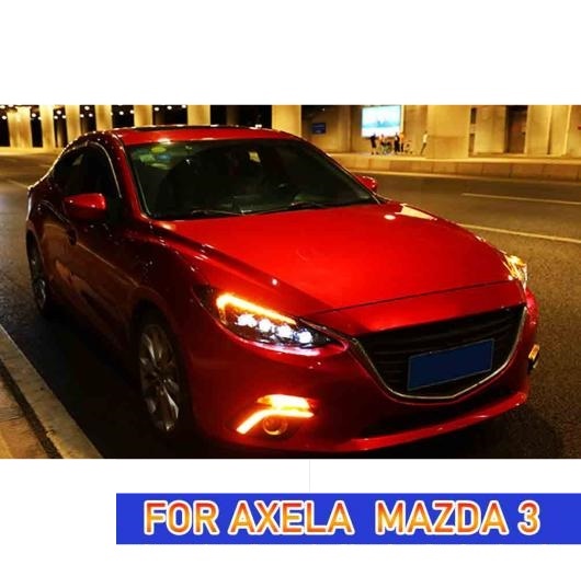 ヘッド ランプ 適用: MAZDA3 アクセラ LED ヘッドライト 2014-2016 ヘッドライト MAZDA3 DRL ウインカー ハイ ビーム オール LED AL-OO-8141 AL_3