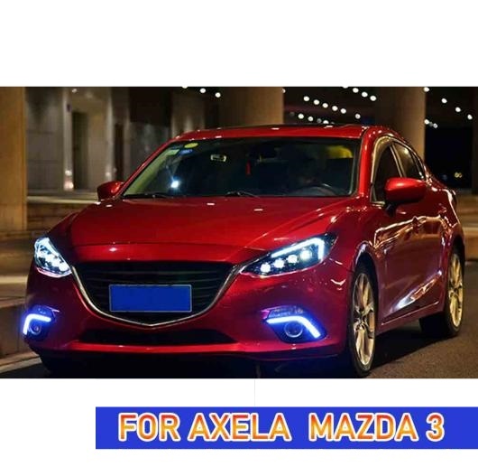 ヘッド ランプ 適用: MAZDA3 アクセラ LED ヘッドライト 2014-2016 ヘッドライト MAZDA3 DRL ウインカー ハイ ビーム オール LED AL-OO-8141 AL_4